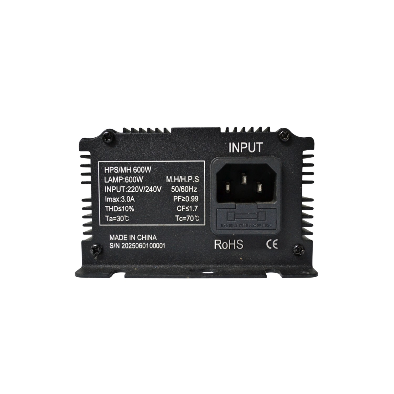 BALASTRO ELECTRONICO DIMMEABLE 250-600W - KASVI