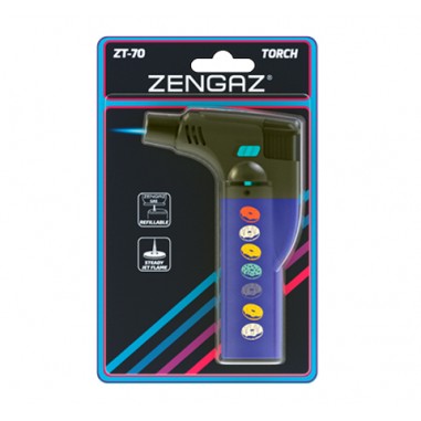 ENCENDEDOR TORCH ZT-70 AZUL/DONAS-ZENGAZ