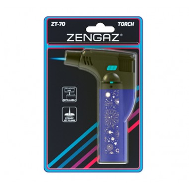 ENCENDEDOR TORCH ZT-70 AZUL-ZENGAZ