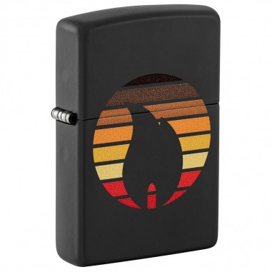 FLAME DESIGN COLORBLOCK-ZIPPO
