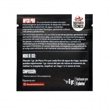 MICORRIZAS MYCO PRO 6G-SUSTRATO TECNICO
