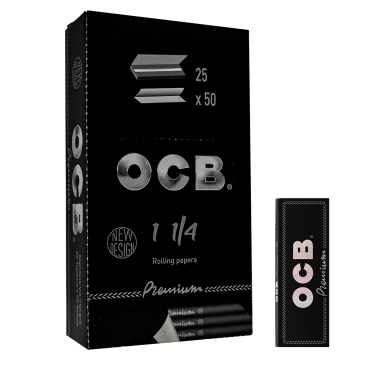 PAPELILLO PREMIUM NEGRO DISPLAY 25U 1.25-OCB