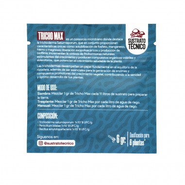 TRICODERMAS TRICHO MAX 6G-SUSTRATO TECNICO