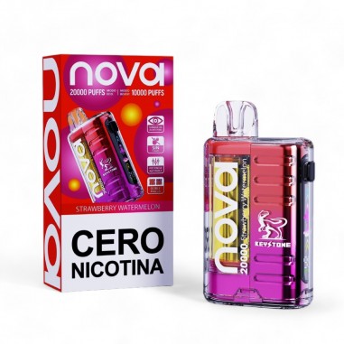 VAPORIZADOR DESECHABLE NOVA 20000 ZERO STRAWBERRY WATERMELON-KEYSTONE
